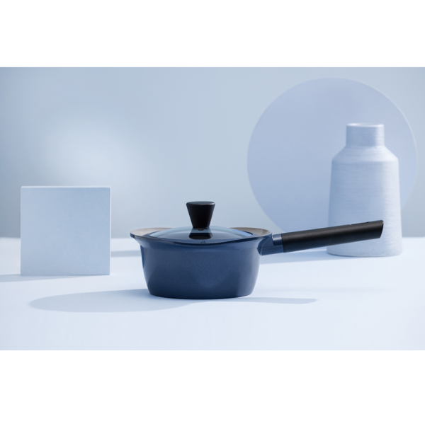 Panela Cerâmica Antiaderente Roichen Indução Newtro18cm 1,8L com tampa - Azul - Image 2