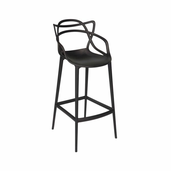 Banqueta Allegra Masters 100% Polipropileno Alta 78cm Preta