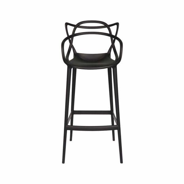 Banqueta Allegra Masters 100% Polipropileno Alta 78cm Preta - Image 2