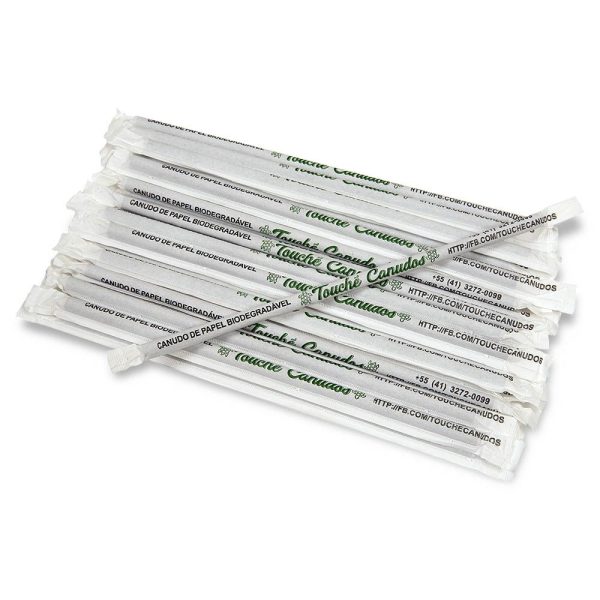 Kit 3 Mil Canudos De Papel Biodegradável 197mm X 6mm - Image 2