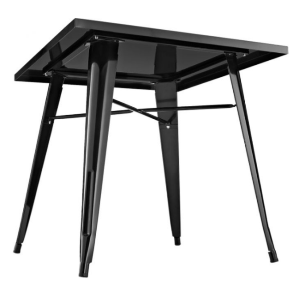 Conjunto mesa Tolix 80 cm + 4 cadeiras Tolix - Preto - Image 4