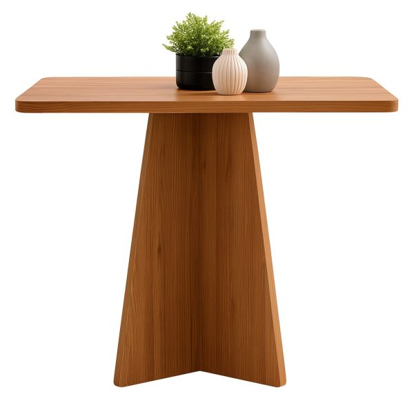 Mesa Quadrada em MDF Freijó – Base Central Moderna e Design Sofisticado - Image 3