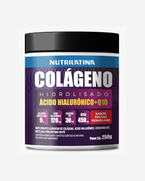 COLÁGENO HIDROLISADO FRUTAS VERMELHAS Nutrilatina – 250g