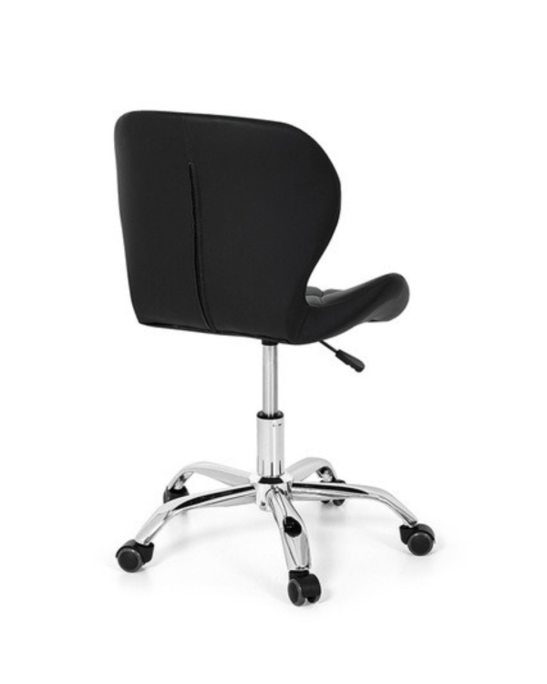 Conjunto 6 Cadeiras Office Eiffel Slim Giratória Ajustável Preta - Image 8