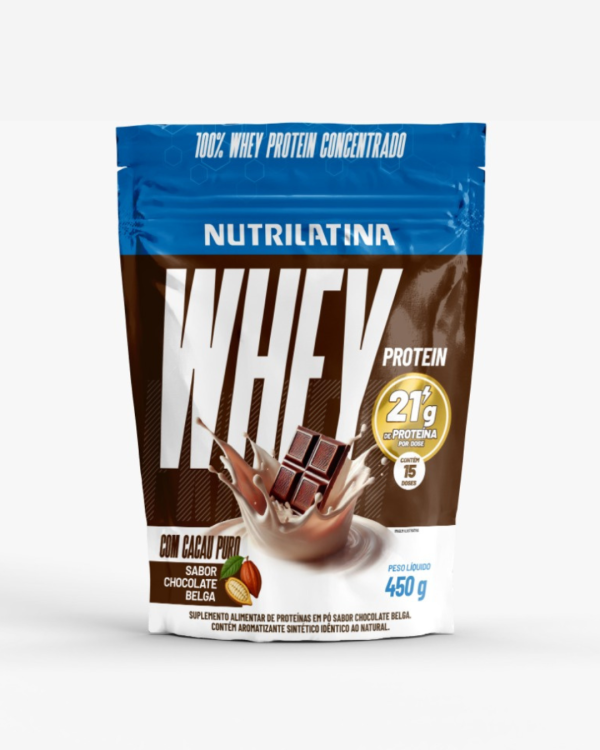 WHEY PROTEIN CONCENTRADO CHOCOLATE 450g - 21g Proteína